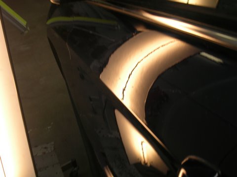 view 2 of Chryler Pacifica door crease repaired with PDR